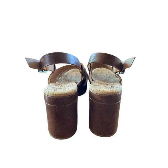 Kork-Ease Paschal Brown Wedge Sandals Size 10 Italian Leather BOHO COMFY NEW - Picture 3 of 9